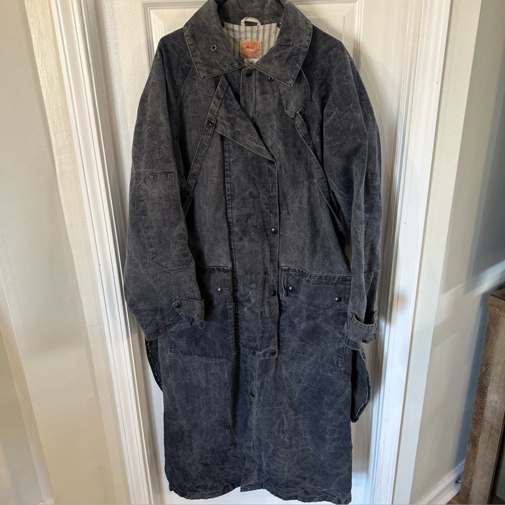 The Australian Outback Collection Denim Duster Jacket Coat sz XL